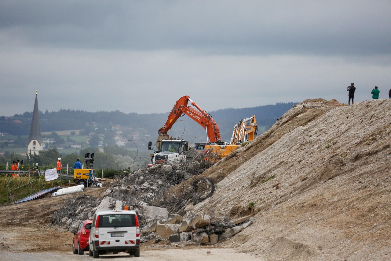Crushed Concrete Base for Parking Lot Construction in Austin