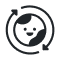 sustainable focused icon