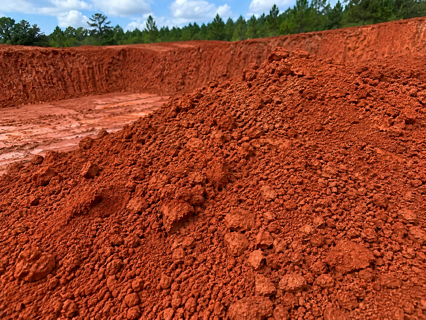 red clay Florida Lecanto sand mine Citrus County near Tampa