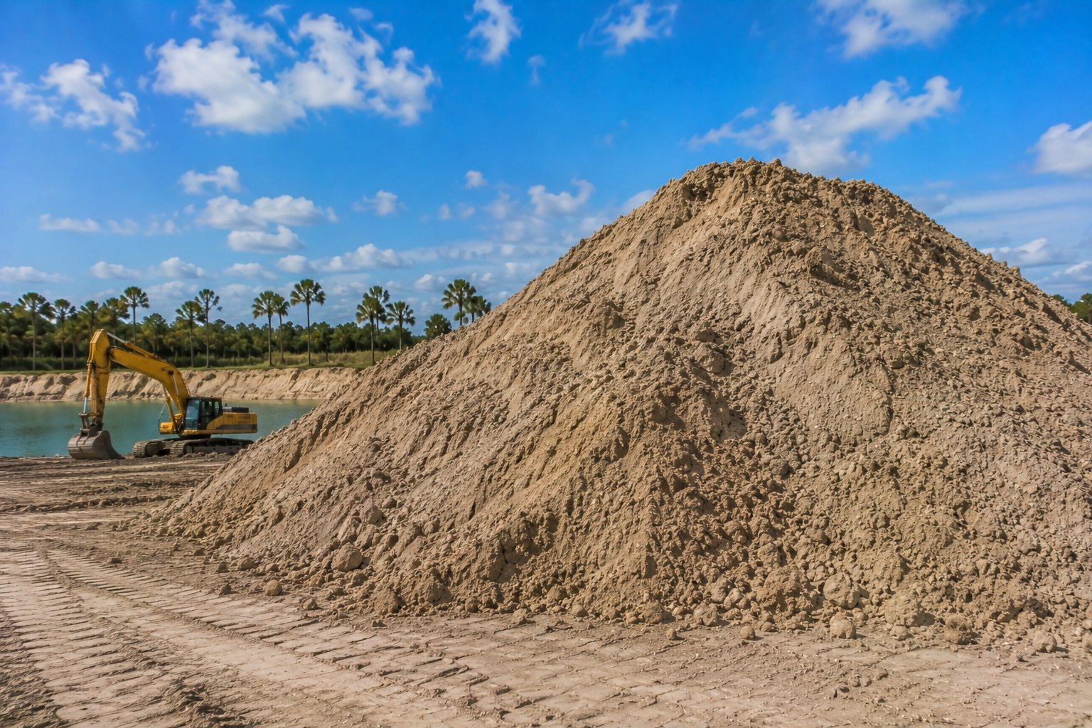 50/50 sand clay mix Florida Lecanto sand mine Citrus County near Tampa