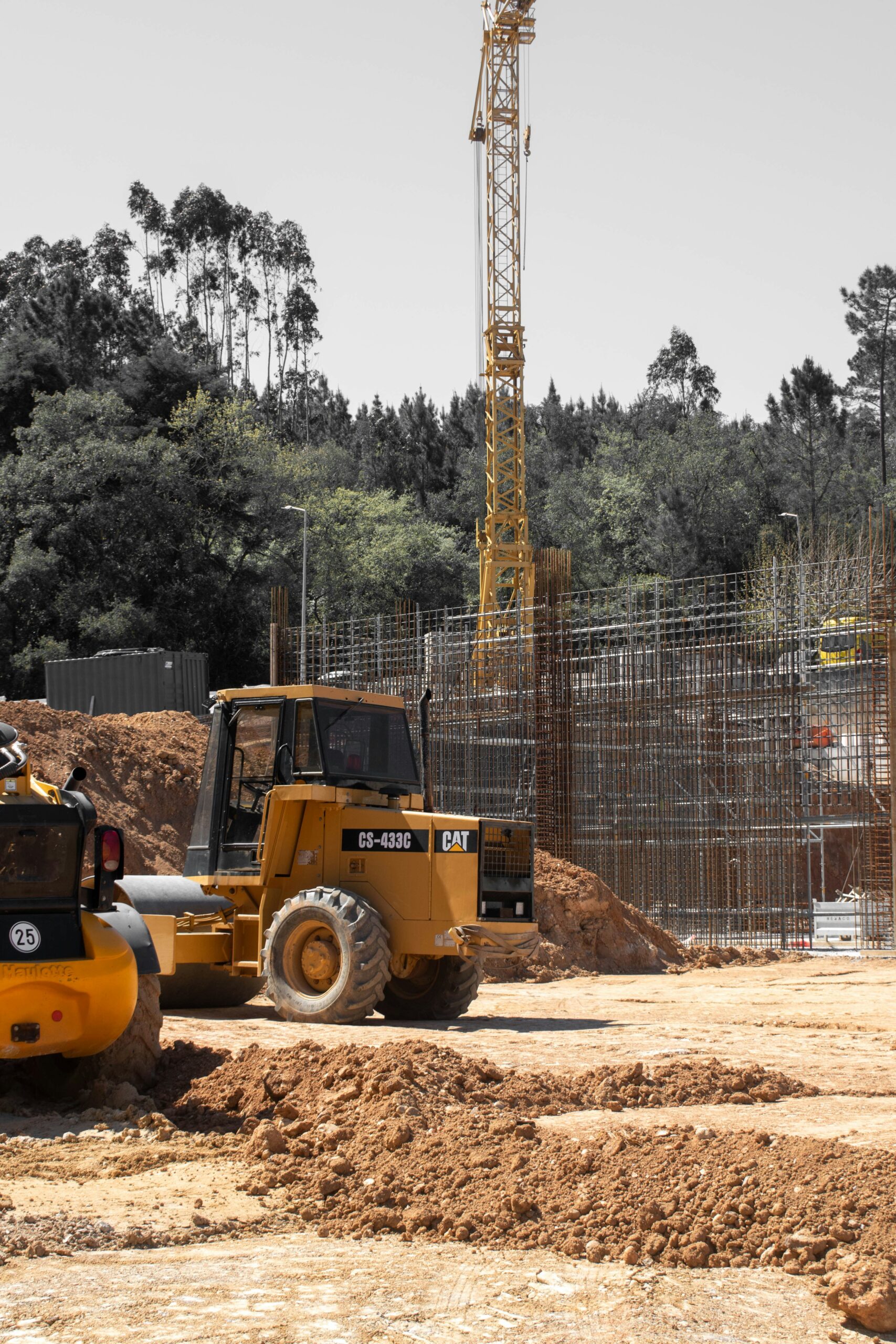 construction site texas with common fill dirt
